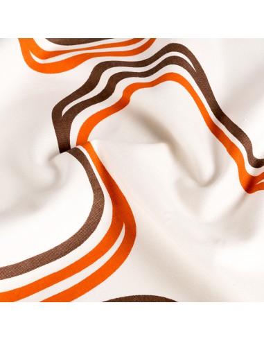 Onda Vertical Naranja y Chocolate