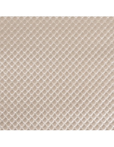 White Rhombus Leatherette