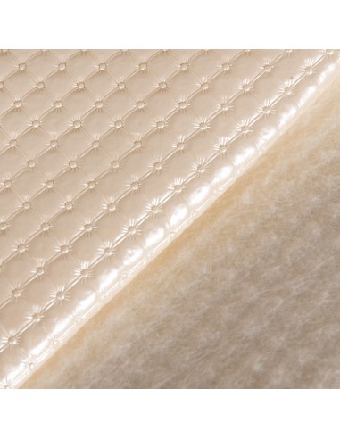 White Rhombus Leatherette