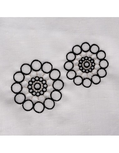 Turquoise Flower Visillo
