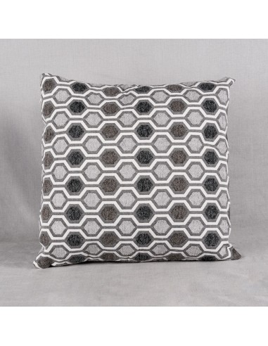 Grey Honeycomb Cushion Cover