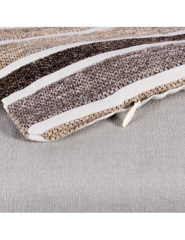 Funda de Cojín Rayas Marrones