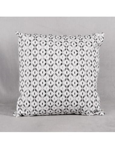 Grey Print Cushion Cover