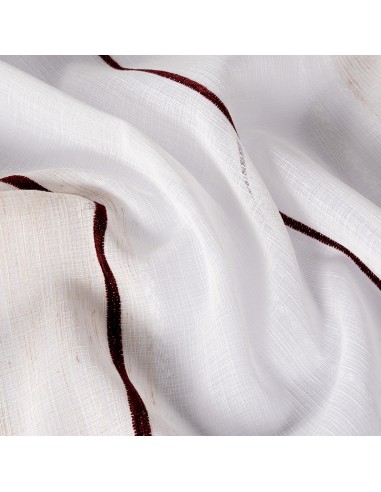 Visillo Raya Burdeos