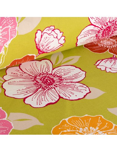 Flowers Green Background