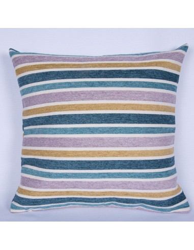MULTICOLOR STRIPED CUSHION COVER