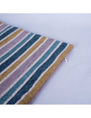 MULTICOLOR STRIPED CUSHION COVER