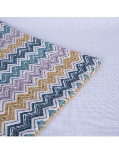 PURPLE ZIG-ZAG CUSHION COVER
