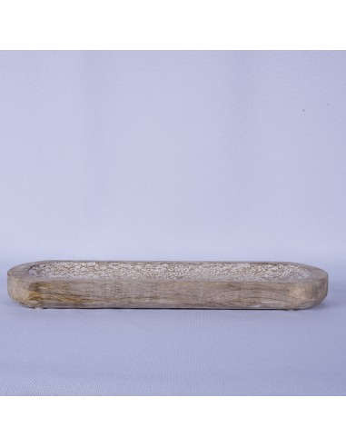 CENTRO MESA FLORES MADERA