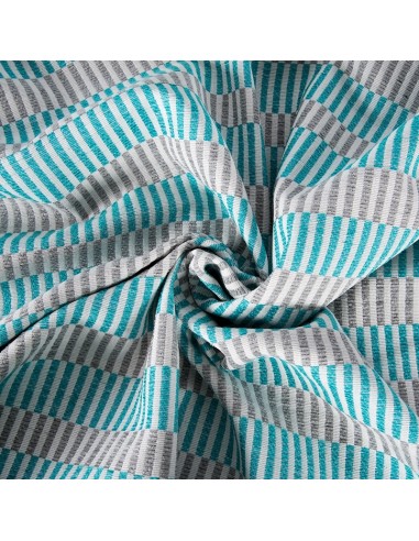 Chenille Oceano Jacquard Kandy Turquoise